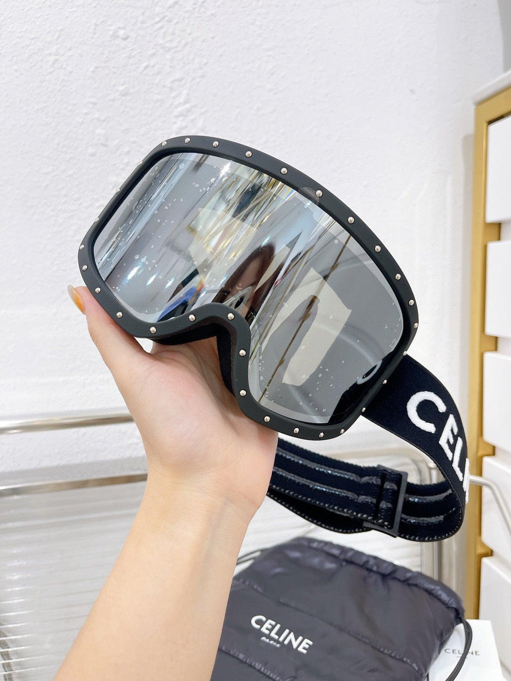 1 2024 CELINE EYEWEAR Studded Ski Goggles Sunglasses ✨ - buyonlinebehappy