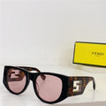 Fendi BAGUETTE FE 40109 I 01A Oval Sunglasses Women's✨ - buyonlinebehappy