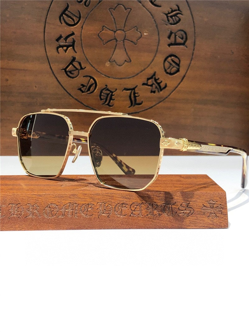 '- Chrome Hearts 8184 square-frame tinted sunglasses ⚜️ - buyonlinebehappy