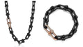 Tiffany&Co 18K Gold Plated Large Link Bracelet in Titanium with Zircon✨ - buyonlinebehappy