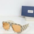 GUCCI GG0980  Eyewear GG monogram pilot-frame Sunglasses ✨